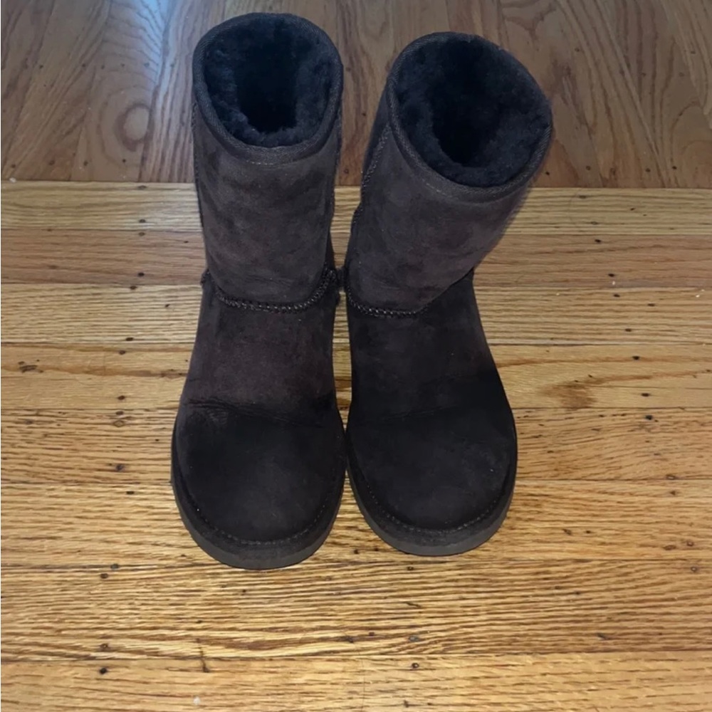 UGG Suede Brown Mid-calf boots Size 5